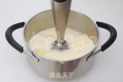 Make The durian milk popsicle step 1
