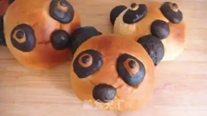 Make Panda bread step 8