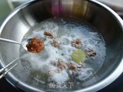 Make Meatballs, fish cake step 7