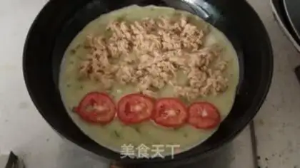 Make Meat and cheese omelet step 4