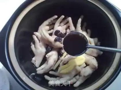 Make Black garlic chicken feet step 8