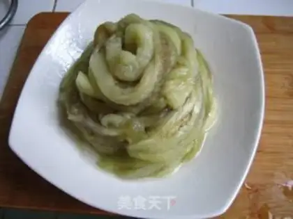 Make Garlic hand tore eggplant step 1