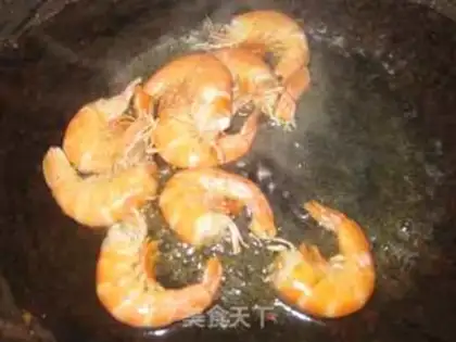 Make Black garlic and shrimp step 2