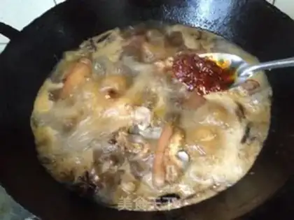 Make Corn stew pig