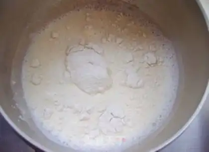 Make Coco milk, double toast step 1