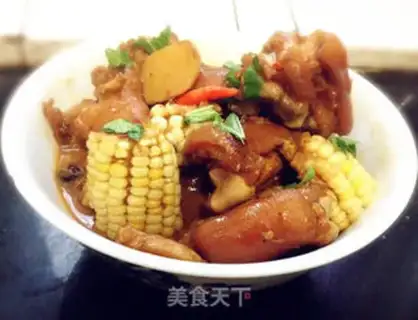 Make Corn stew pig