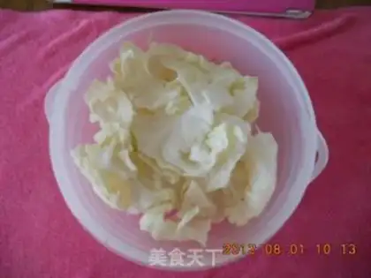 Make A cabbage and a fan step 0