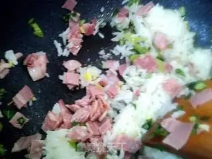 Make Bacon fried rice step 11