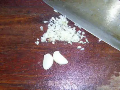 Make Garlic beans step 2