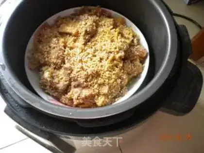 Make Self-polishing rice powdered meat step 9