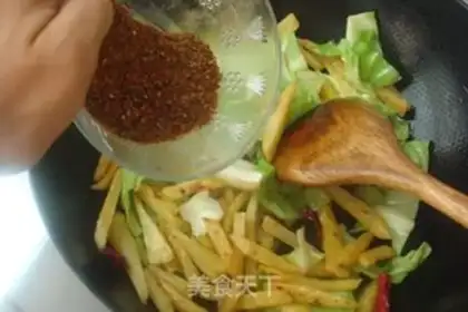 Make Black pepper with potatoes step 10