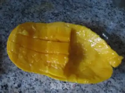 Make Mango pudding step 1