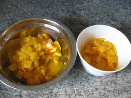Make Mango pudding step 2