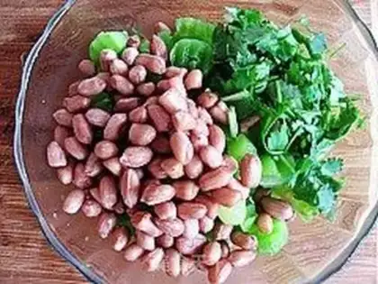 Make Plumbing peanut rice step 5