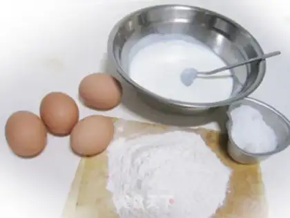 Make No sour cream cake step 0