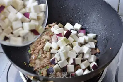 Make The eggplant noodles step 5