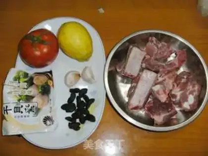 Make Black garlic lemon bone step 0