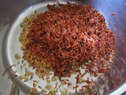 Make Red rice porridge step 3