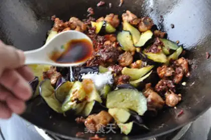 Make Spicy chicken eggplant step 9