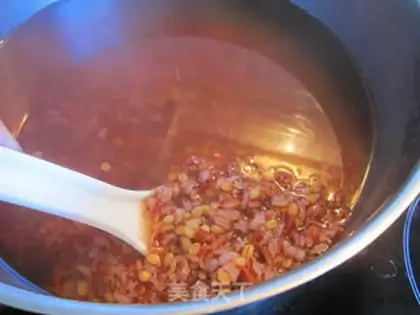 Make Red rice porridge step 6