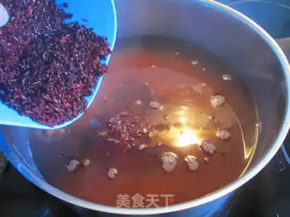 Make Red rice porridge step 7