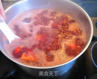 Make Red rice porridge step 9