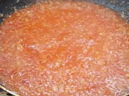 Make Sea, land and sea, double pizza step 4