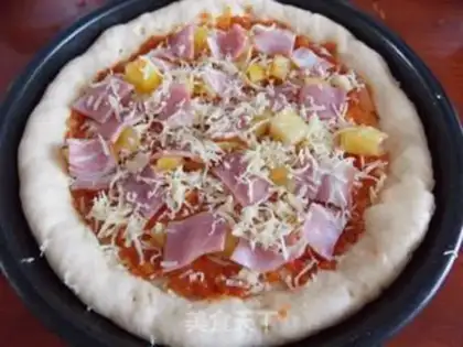 Make Sea, land and sea, double pizza step 17