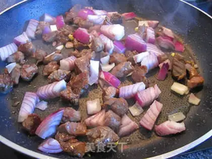 Make The lamb rice step 8