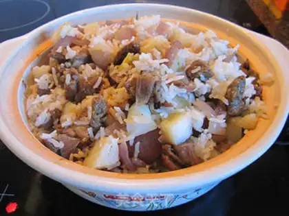 Make The lamb rice step 12
