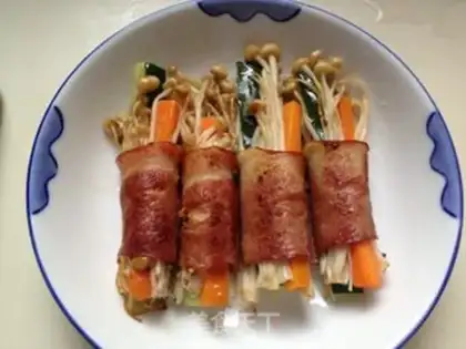 Make Golden pin bacon roll step 8