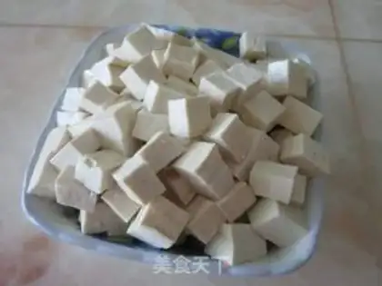 Make Spicy tofu step 1