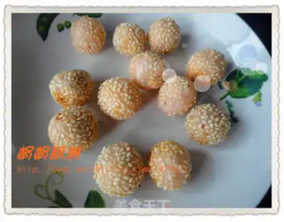 Make Red bean sesame ball step 5