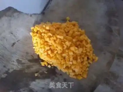 Make Pumpkin shrimp congee step 1