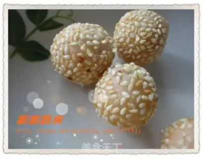 Make Red bean sesame ball step 6