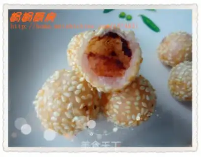 Make Red bean sesame ball step 7