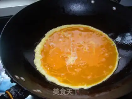Make Soybeans fried eggs step 2