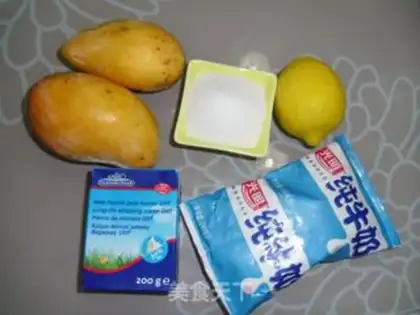 Make Coconut mango ice cream step 0