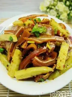 Make cucumber with pig ears step 6