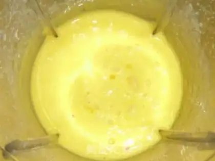 Make Coconut mango ice cream step 2