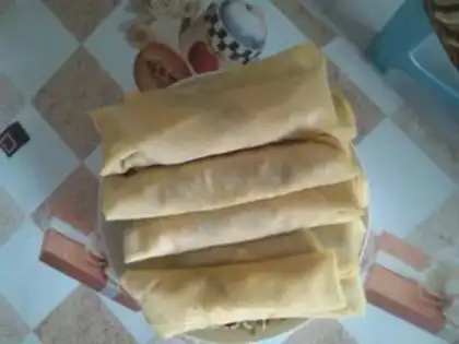 Make Vegetable rolls step 1