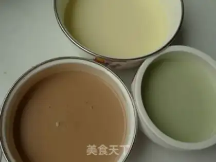 Make Three color ice cream step 10
