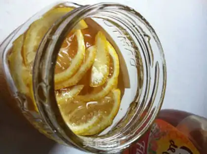 Make Lemon honey tea step 2