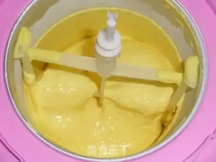 Make Coconut mango ice cream step 6