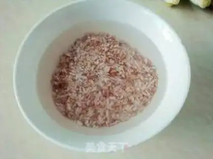Make Red rice gruel step 0