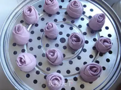 Make Potato rose buns step 14