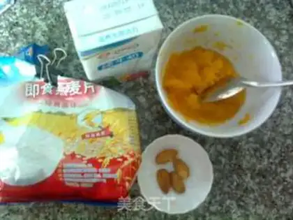 Make Milky pumpkin oatmeal step 0
