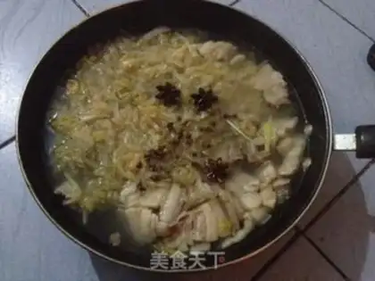 Make Northeast scavenging pork step 5