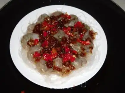 Make Garlic fan shrimp step 10