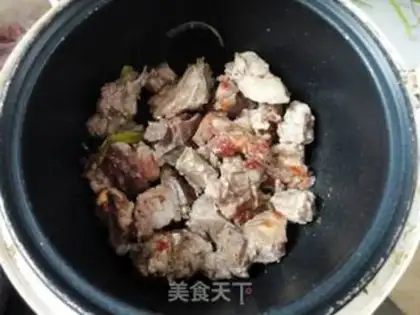 Make The electric cooker burns the ribs step 8
